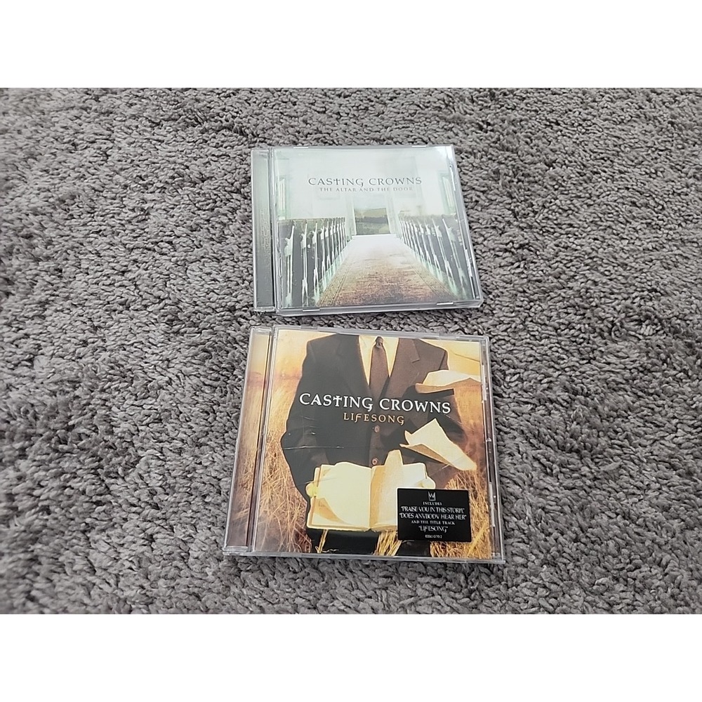 Lot of 2 Casting Crowns CD Lifesong The Altar and The Door Christian Rock CCM